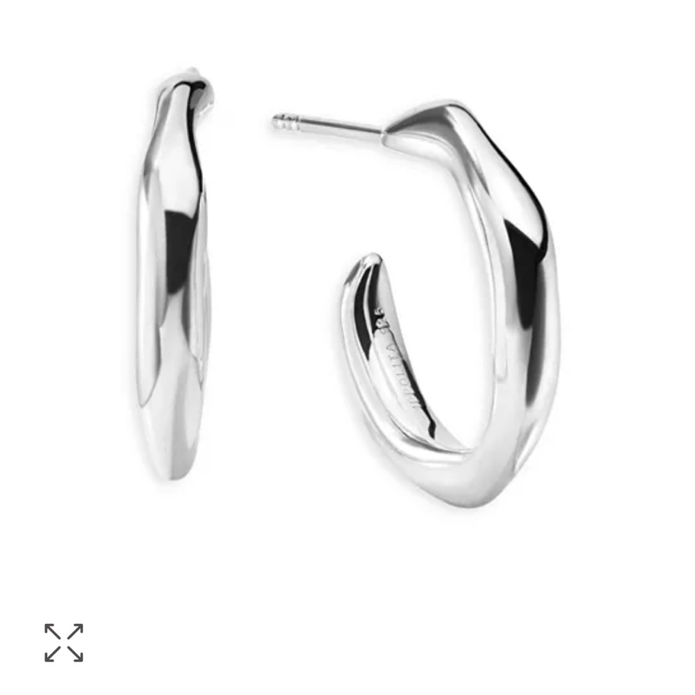 IPPOLITA NEW Sterling Silver Classico Squiggle Mini Hoop Earrings